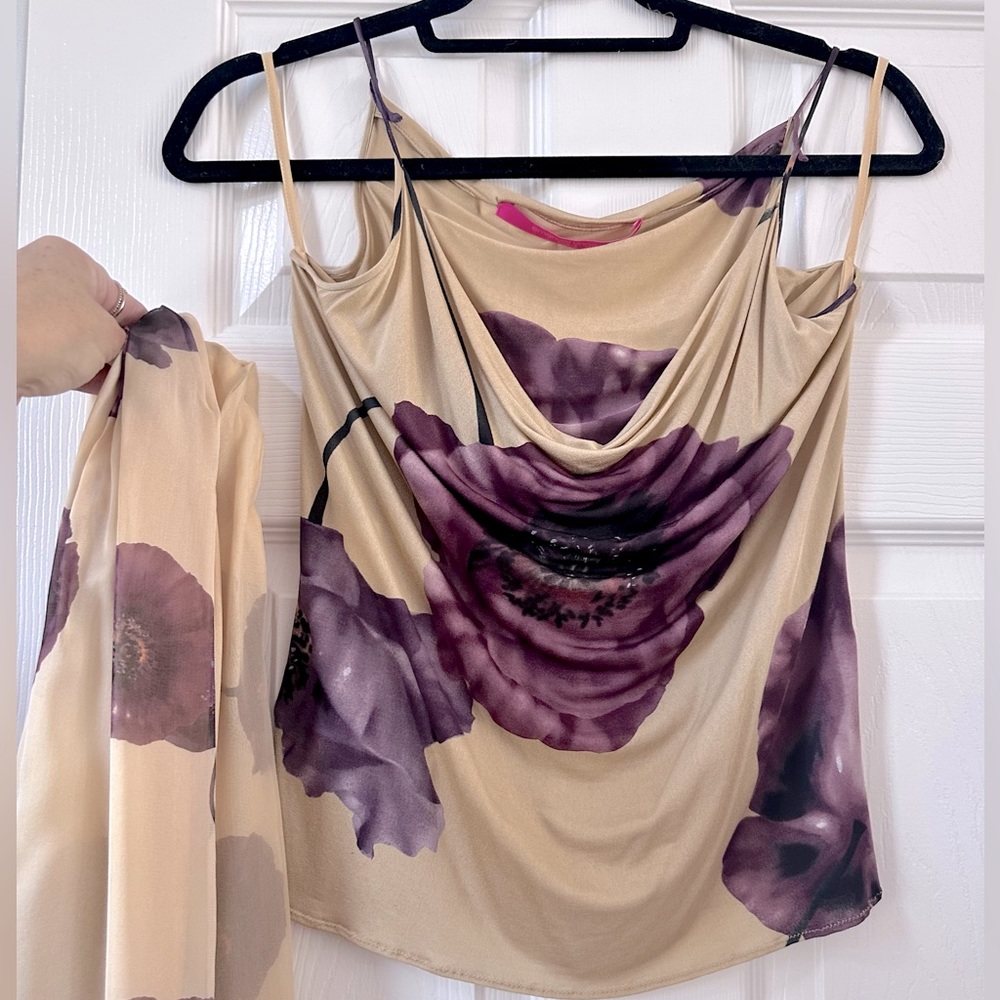 Emanuel Ungaro Viscose Blouse and Shawl. 36